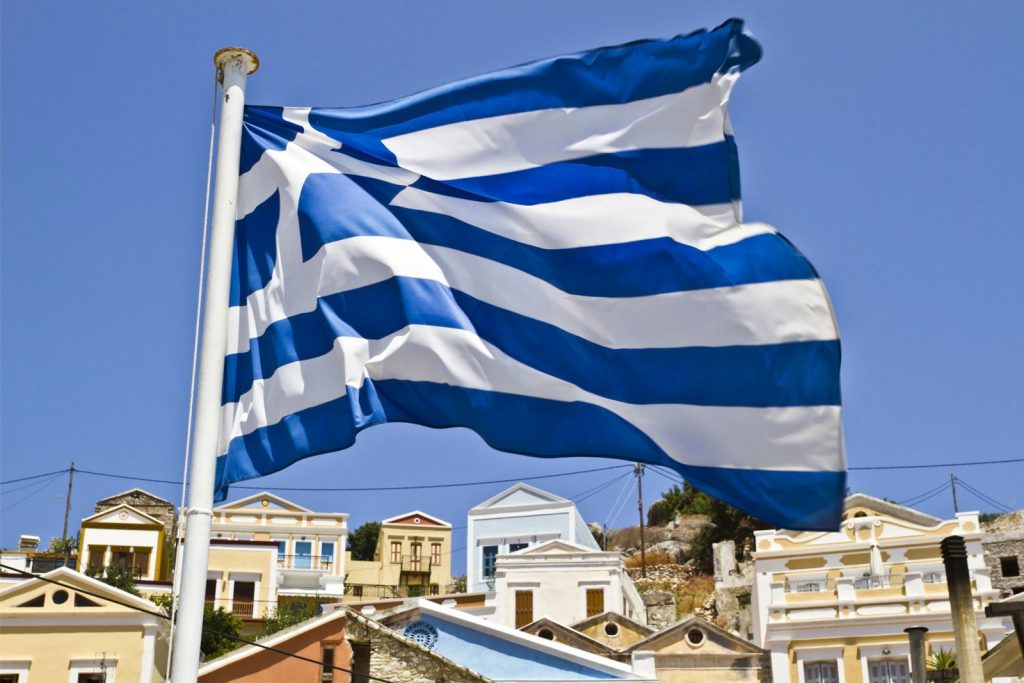 Греция флаг виза