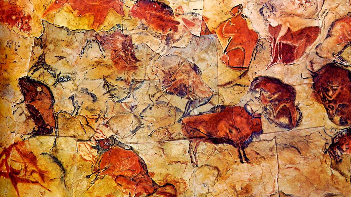 Наскальная живопись Испания пещера Альтамира