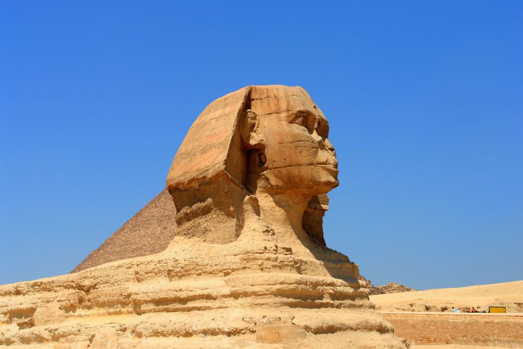 Большой Сфинкс Каир пирамиды