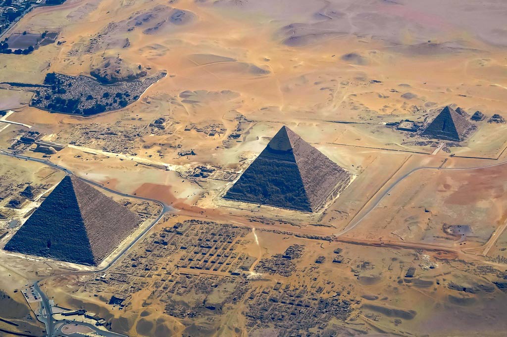 Пирамиды Египта вид сверху