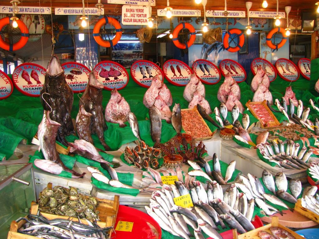 Рыбный рынок в Стамбуле