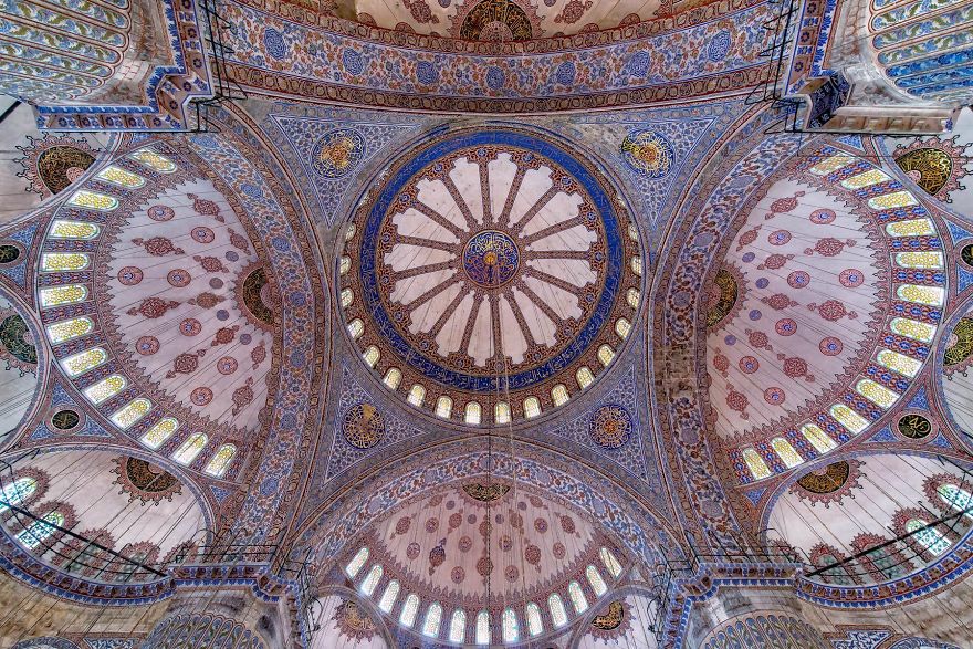 Своды Голубой мечети Стамбул