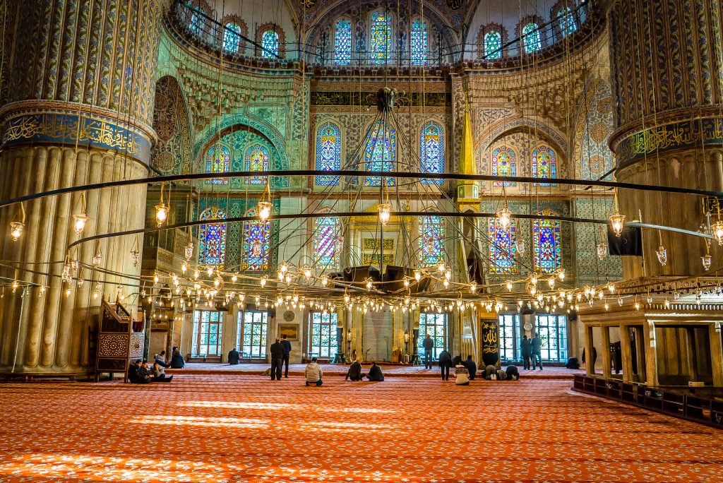 Зал Голубой мечети Стамбул